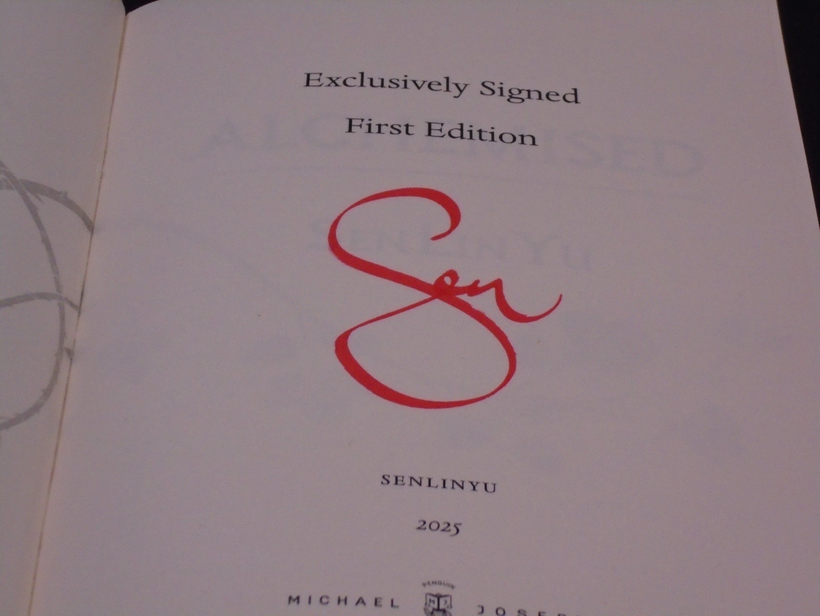 Signed SenLin Yu Alchemised UK First Slipcase Deluxe Ed Big Movie Deal Manacled