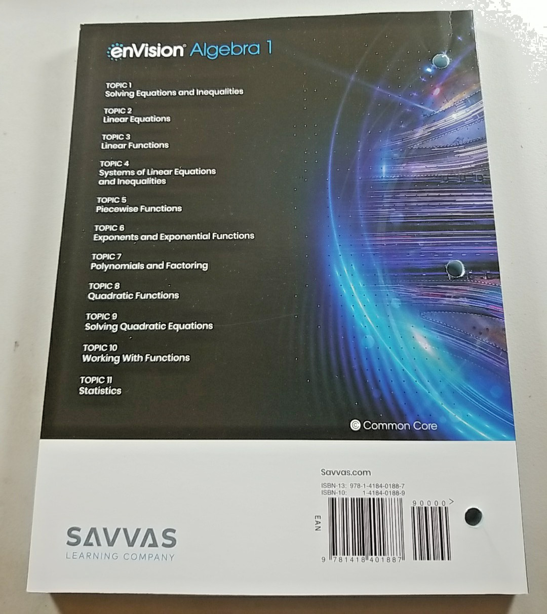 EnVision Algebra 1 Student Companion Savvas Learning Company 2024 Edition New