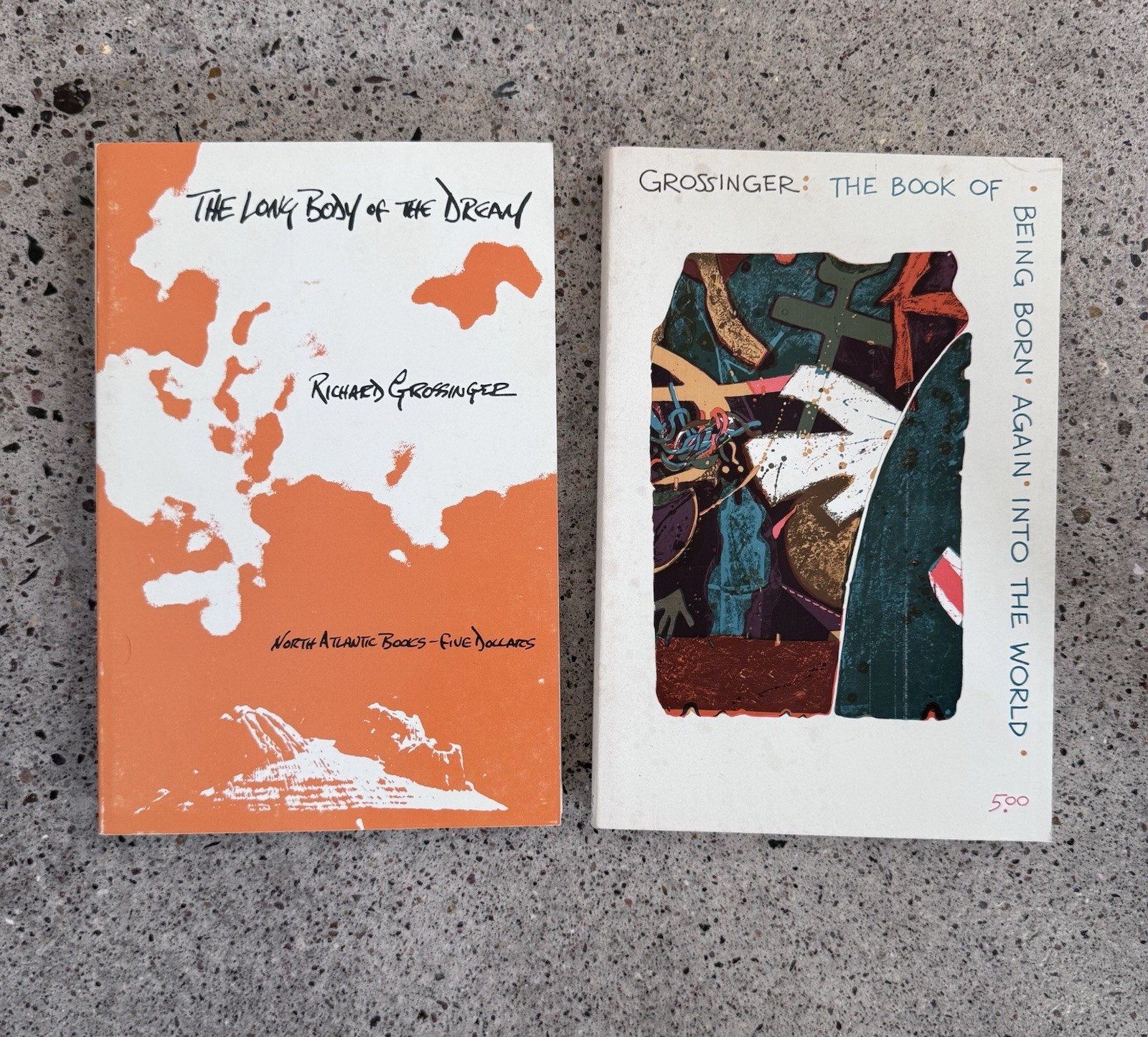 Lot of 2 Richard Grossinger First Editions – North Atlantic Books (1974) Clean