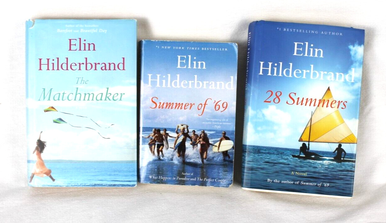 Elin Hilderbrand 3 Books Romance Summer of ’69, 28 Summers, The Matchmaker HC/PB