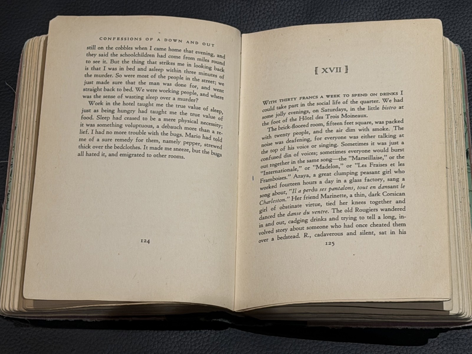 Down and Out in Paris and London ~ GEORGE ORWELL ~ First Edition 1933 1st exlib