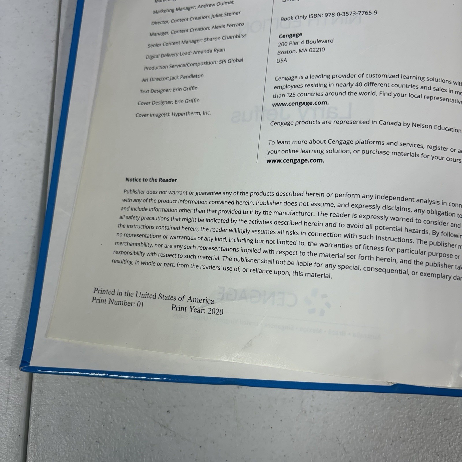 Welding: Principles and Applications 9th Edition Hardcover Jeffus, Larry