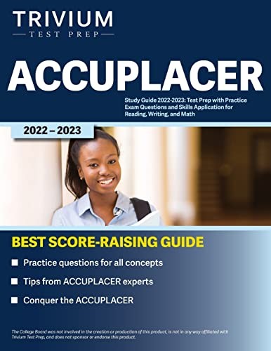 ACCUPLACER STUDY GUIDE 2022-2023: TEST PREP WITH PRACTICE By Elissa Simon *VG+*