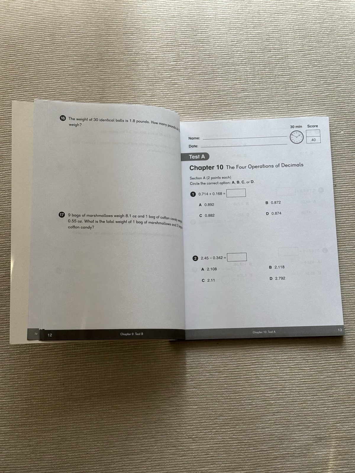 Dimensions Math Tests 5A & 5B Mathematics Paperback 2020 English Illustrated.