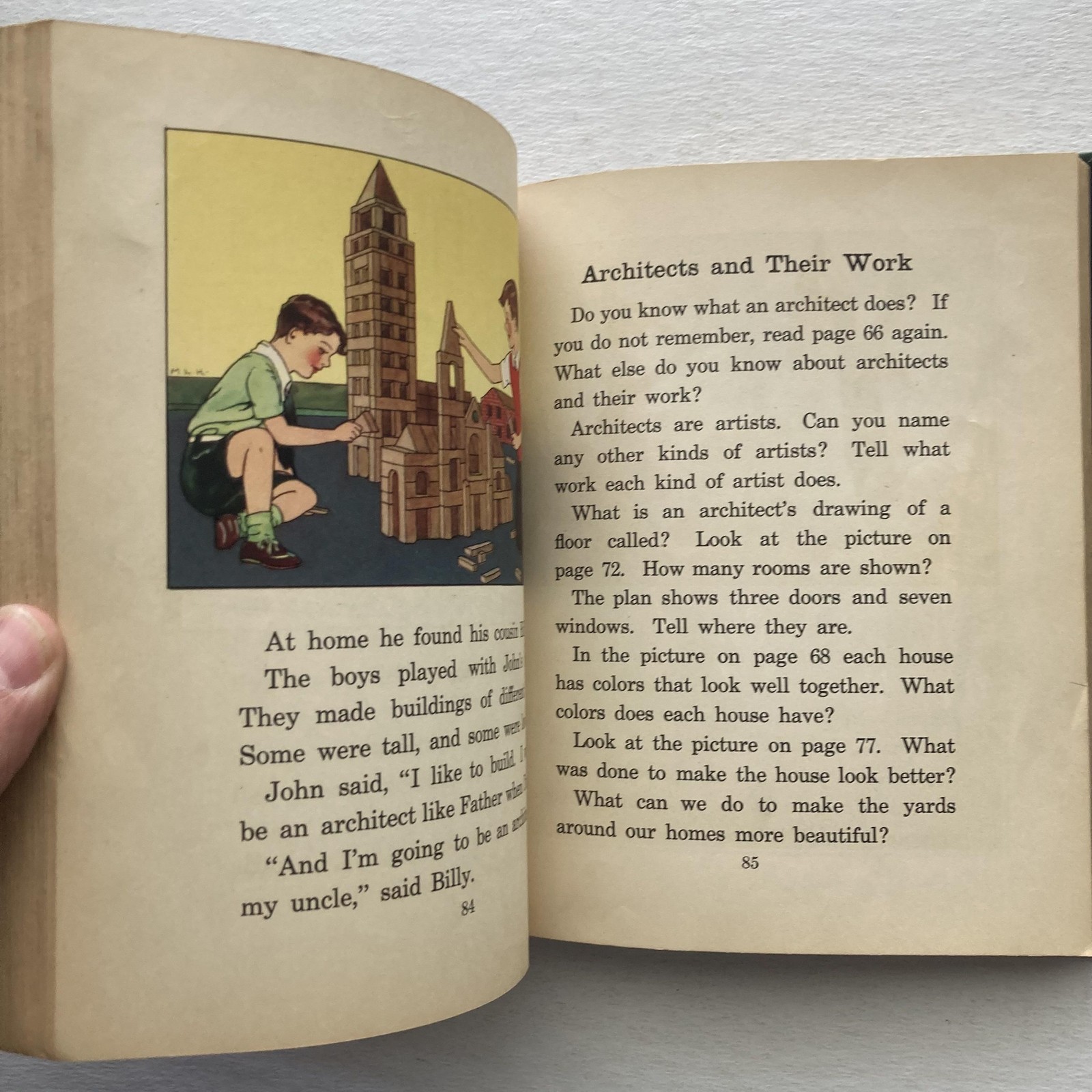 Vintage 1934 Art Stories Book Two Whitford Scott Foresman Blue HC Art Ed Series