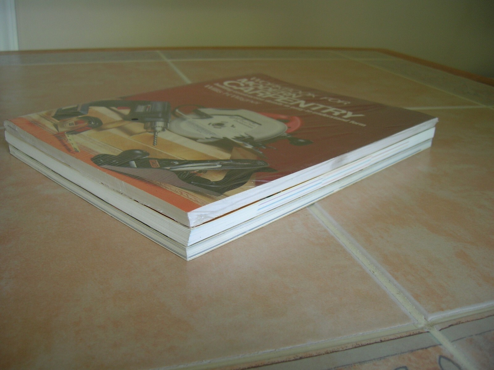 3 DYI books Modern Carpentry Willis Wagner Black & Decker Decks Ceramic Tiling
