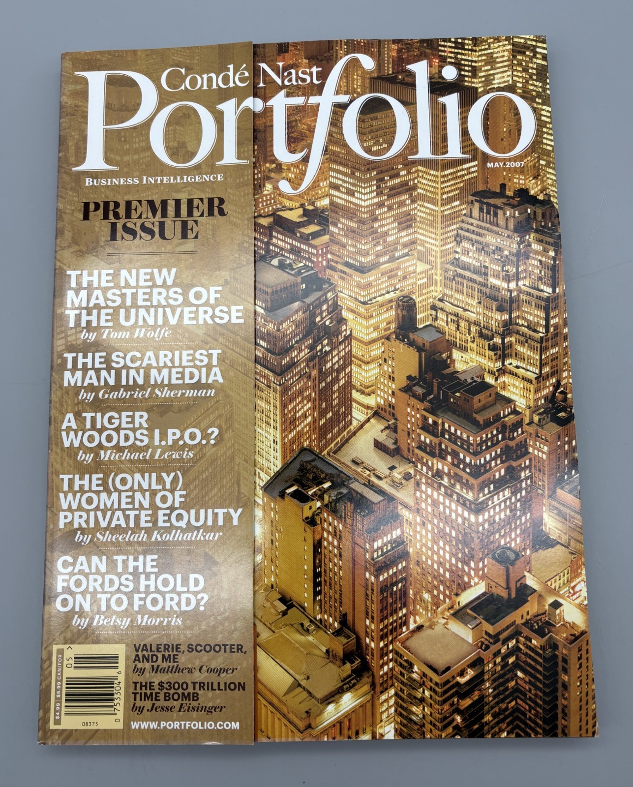 Magazine Conde Nast Portfolio premier issue May 2007
