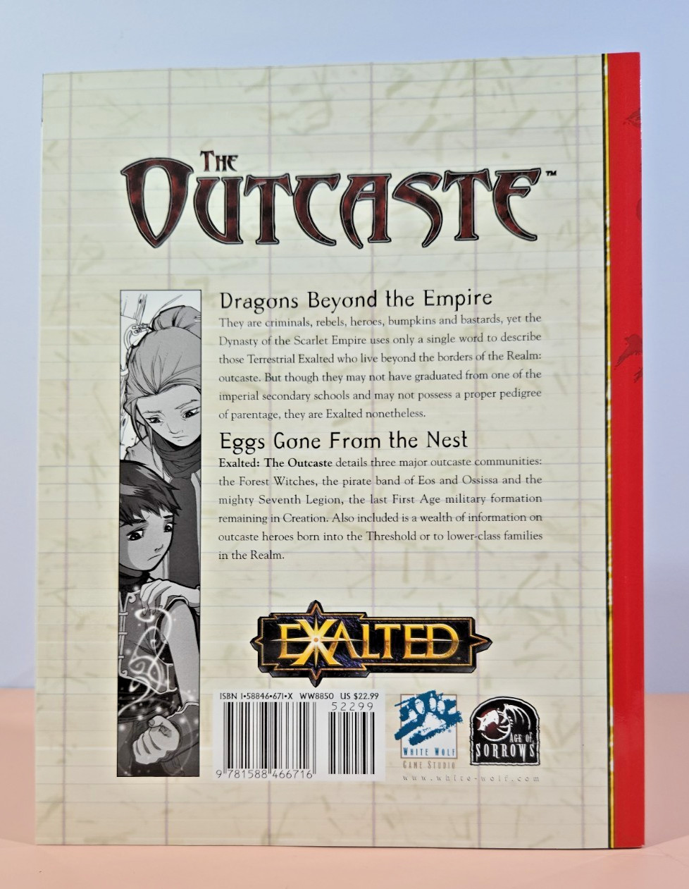 Exalted: Outcaste by R Sean Borgstrom @2004 Trade Paperback WW8850