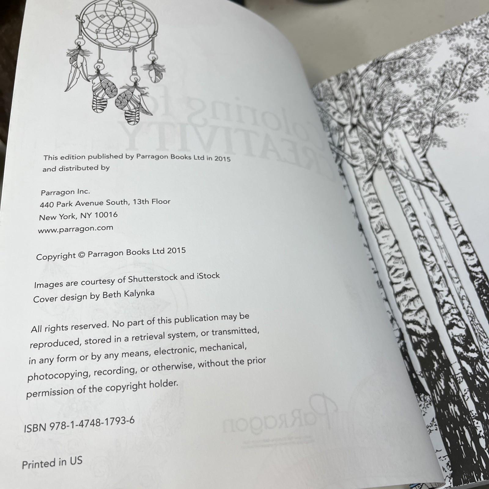 Adult Coloring for Creativity Book 288 Pages New Copyright 2015