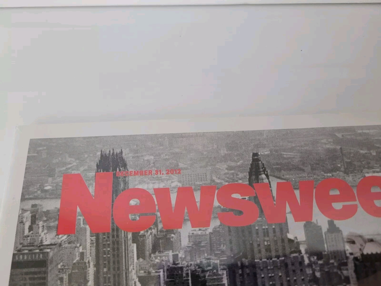 NEWSWEEK #LAST PRINT ISSUE MAGAZINE DECEMBER 31,2012 no label OUT OF PRINT