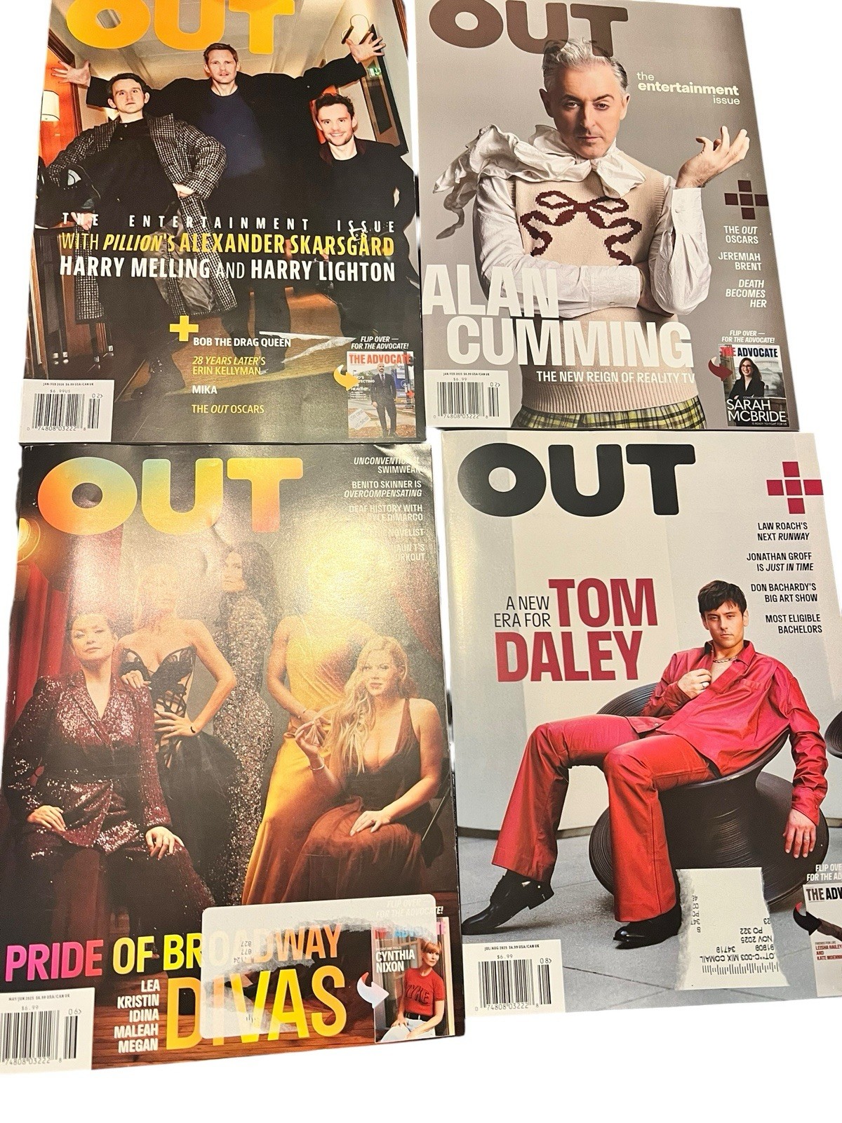 Out Magazine /The Advocate Lot 10 NEW 2026 /2025 2024/ 70$ Retail