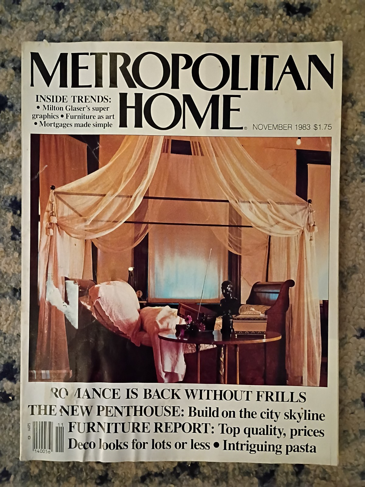 Vintage Metropolitan Home Magazine Lot of 3 Back Issues 1983 Decor Retro