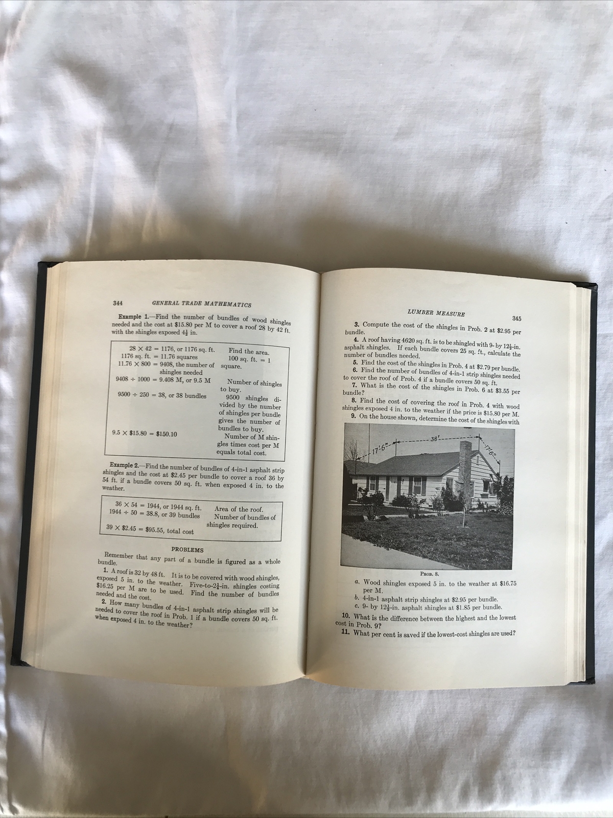 General Trade Mathematics/Edwin P. VanLeuven, B.S./2nd Edition/1942,1952 *