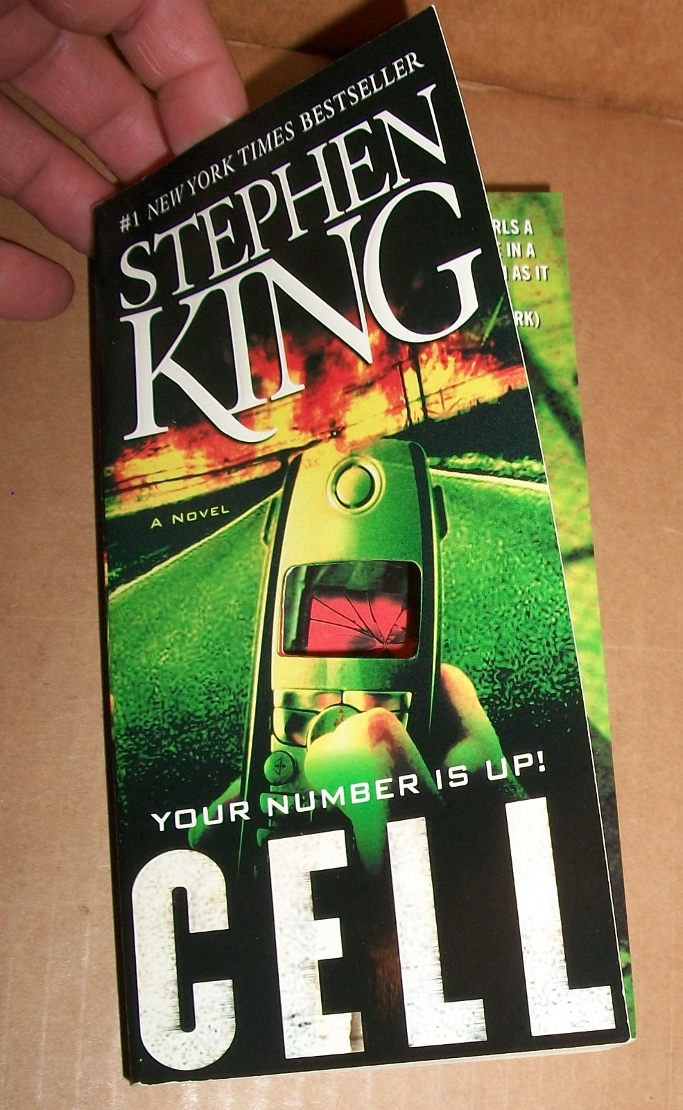 Stephen King PB TR Cell 2006 1st print Pocket Books novel keyhole cover $8.99 VG