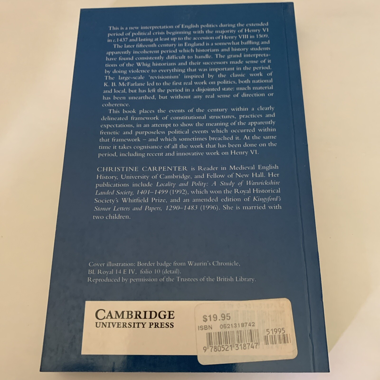 Wars of the Roses : Politics and the Constitution in England, C. 1437-1509, P…