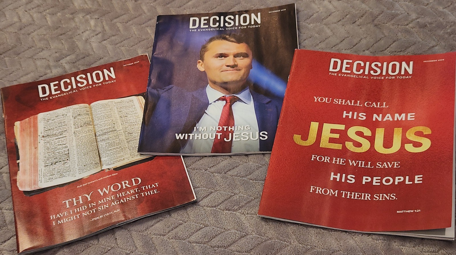 LOT 3~DECISION MAGAZINE OCT NOV DEC 2025 Billy Graham Religion Politics News