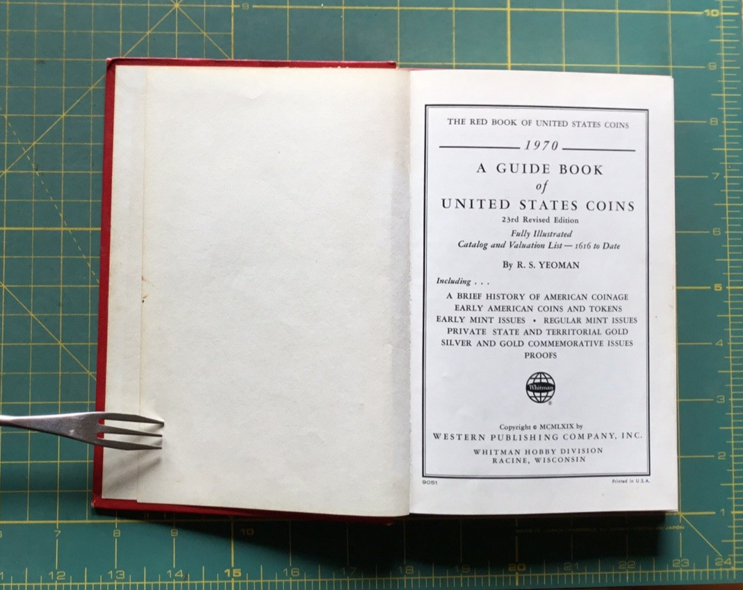 1970 A GUIDE BOOK of UNITED STATES COINS 23rd edition 256 Pages & pictures nice