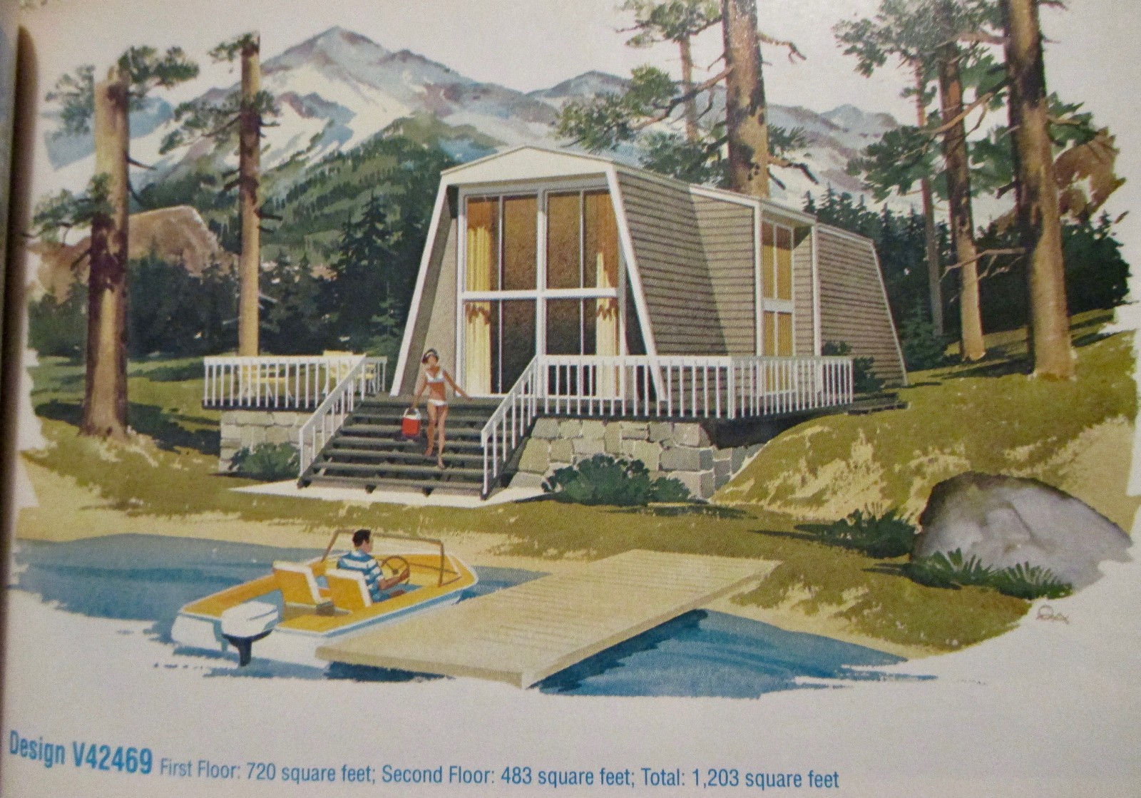 1991 Home Planners VACATION & SECOND HOMES plan book 258 designs Architecture