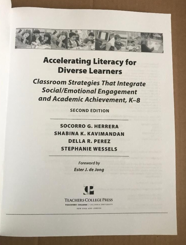ACCELERATING LITERACY FOR DIVERSE LEARNERS ~HERRERA, KAVIMANDAN, PEREZ + 1 ~2017