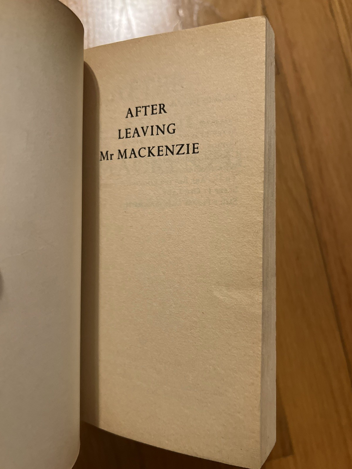 After Leaving Mr. Mackenzie by Jean Rhys – Used (1982, Pocket Paperback)
