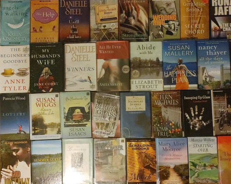 RANDOM Lot of 5 Large Print POPULAR WOMENS FICTION Books