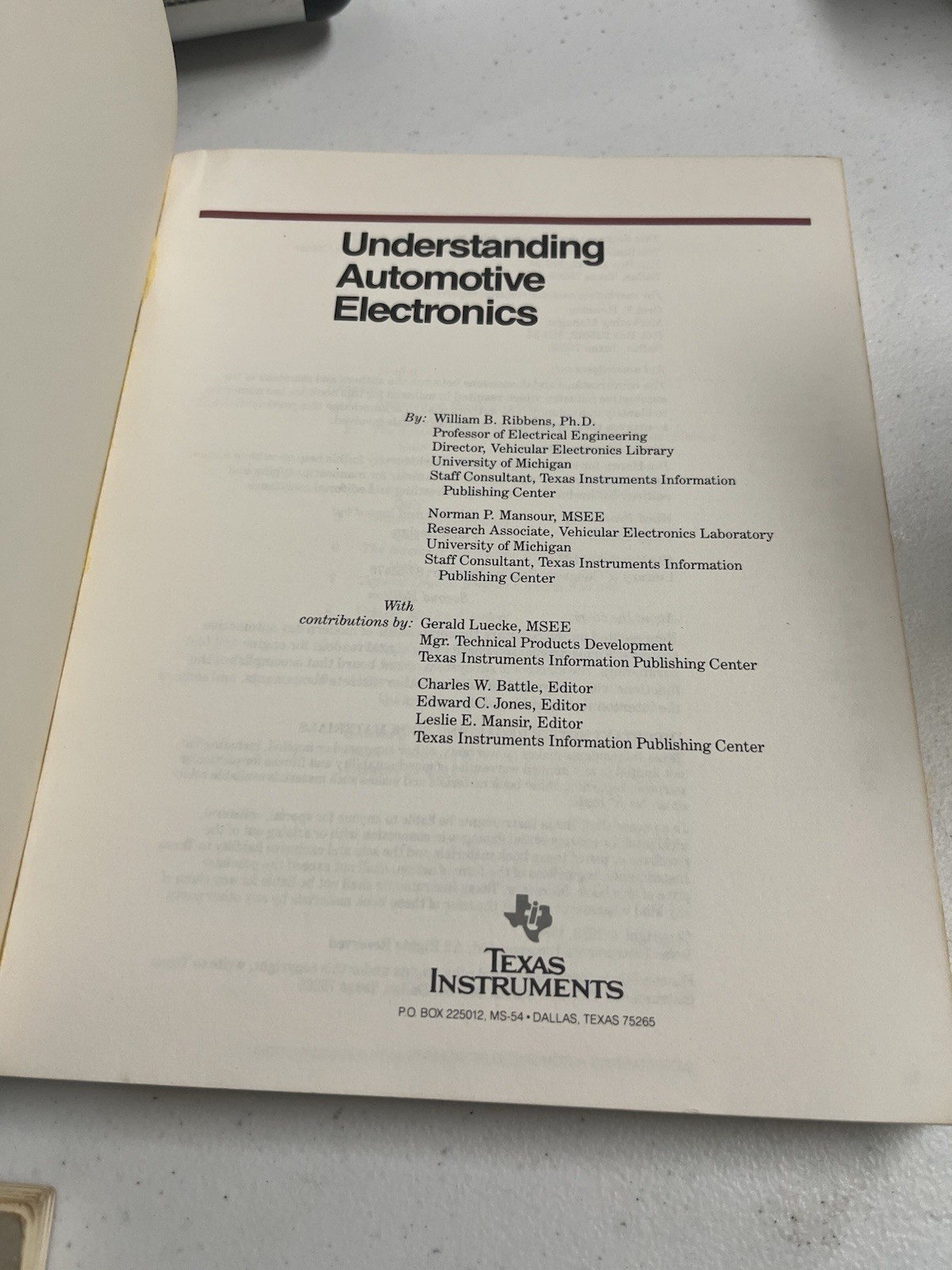 Vintage Texas Instruments Electronics Books Lot Of 3 Digital Automotive TI 1984