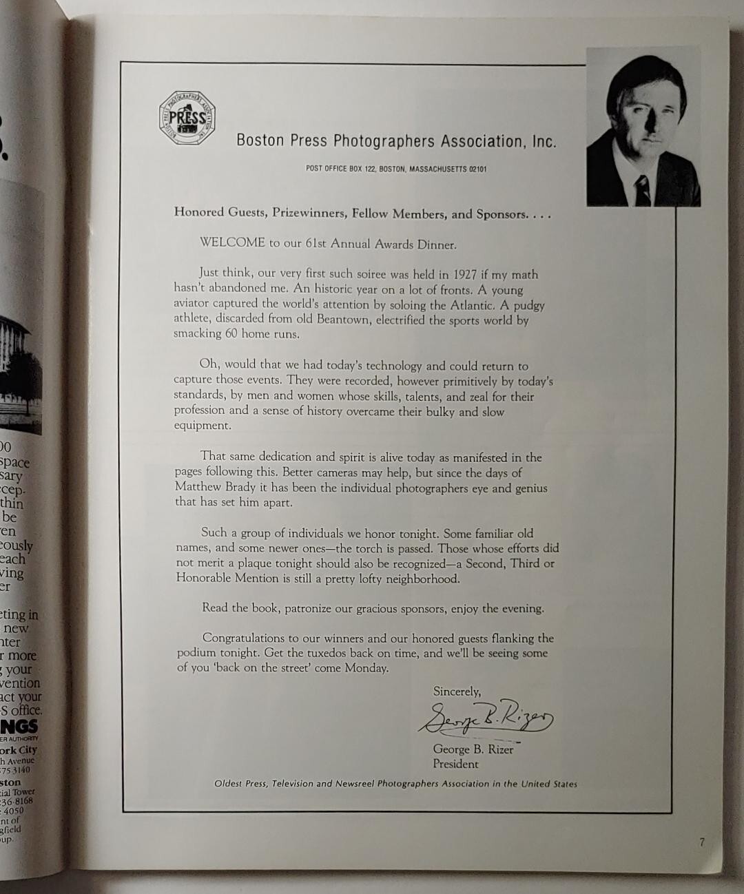 1987 THE NEWS PHOTOGRAPHER: Boston Press Photographers Association – 112 pages