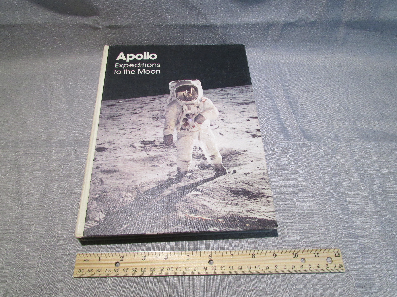 1975 Apollo Expeditions to the Moon Illustrated HC NASA SP-350 Cortright 1st ed