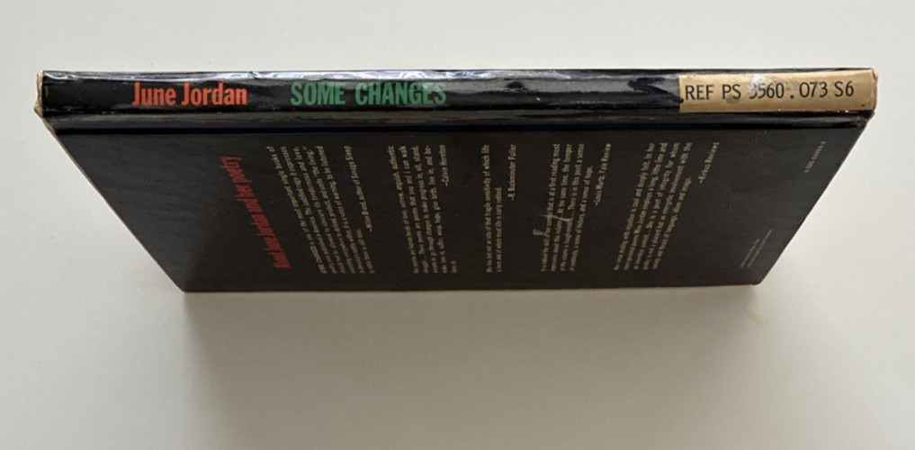 Some Changes June Jordan 1971 1st Edition Ex-Library Black Poetry Vintage Book