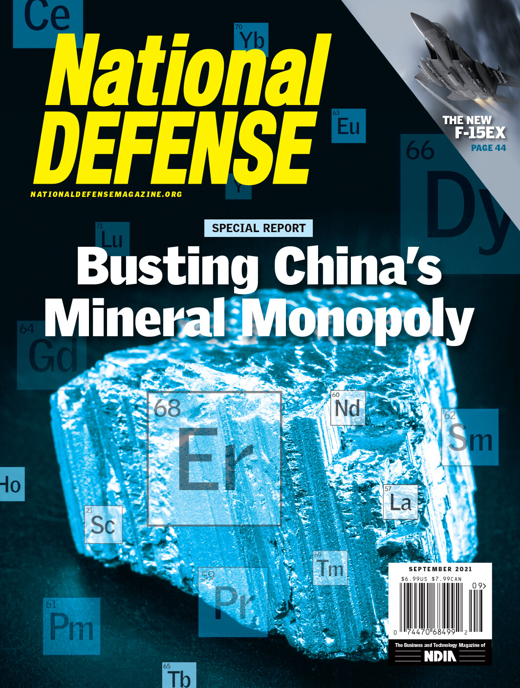 NATIONAL DEFENSE MAGAZINE SEPTEMBER 2021. F-15AX, CHINA, USMC, NEW $6.99