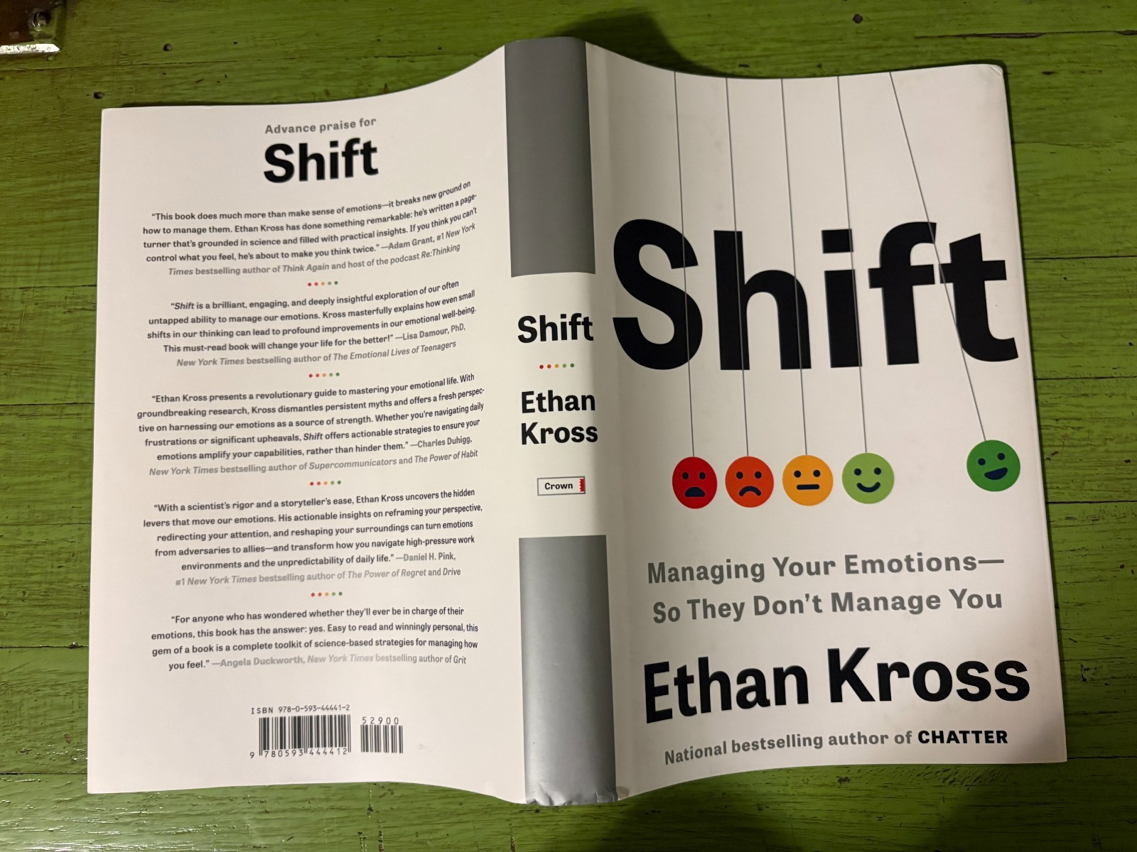Ethan Kross Shift Managing Your Emotions Hard Cover Dust Jacket New