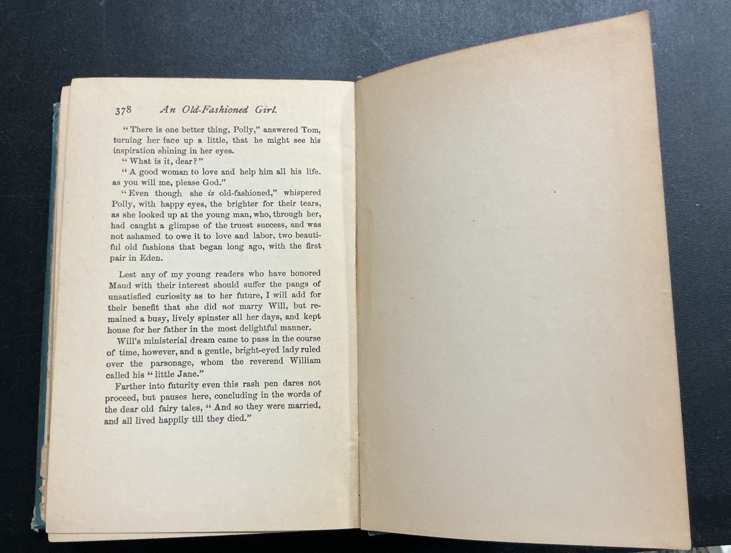 Old-Fashioned Girl by Louisa M. Alcott. 1891 Hardcover