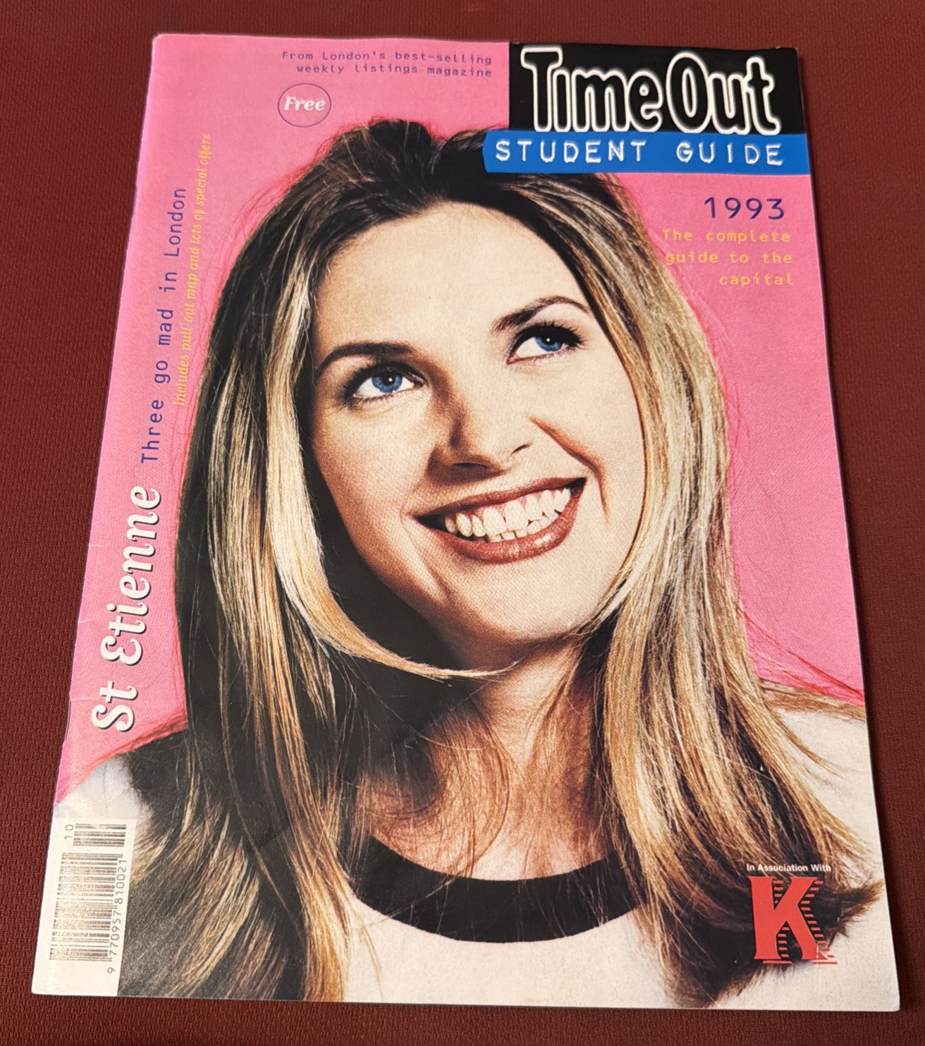 TIME OUT Magazine 1993 UNIVERSITY COLLEGE STUDENT GUIDE ST ETIENNE PAUL CALF EXC