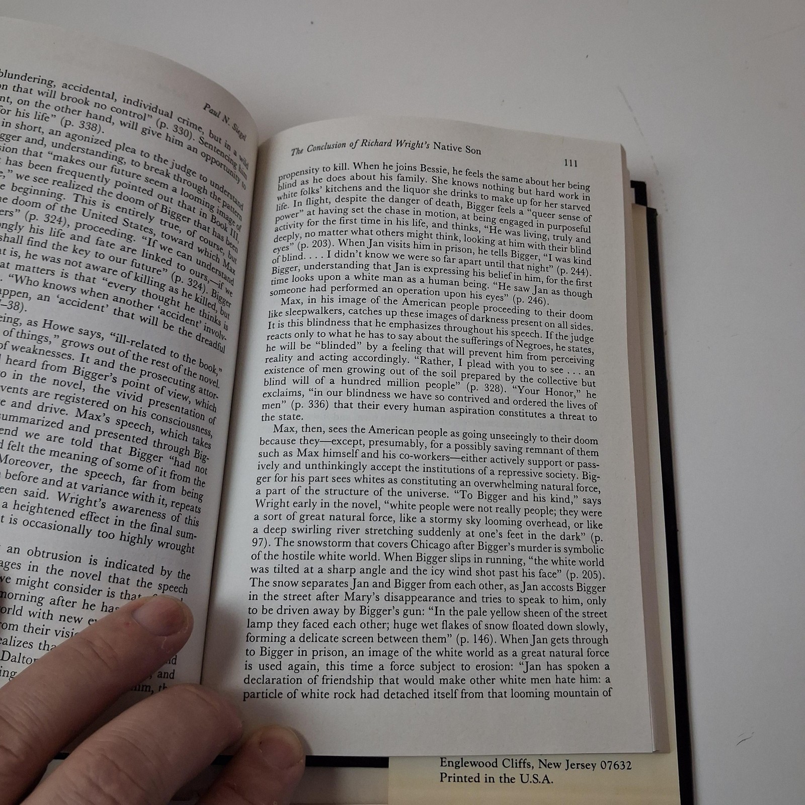 Richard Wright A Collection Of Critical Essays Hardcover 1984 Prentice Hall