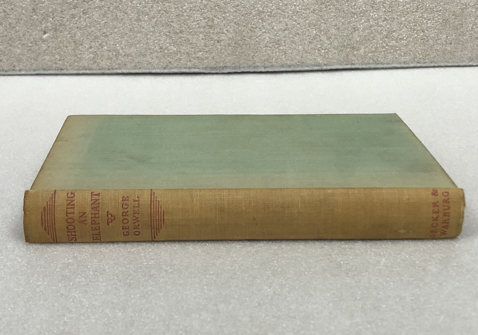 George Orwell – Shooting An Elephant & Other Essays 1953 Reprinted (UK) HC Book
