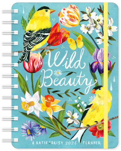Katie Daisy 2024 Weekly Planner: Wild Beauty Travel-Size 12-Month – VERY GOOD