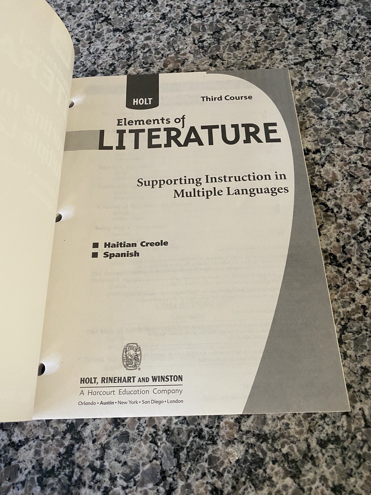 Supporting Instruction in Multiple Languages-Third Course in Spanish