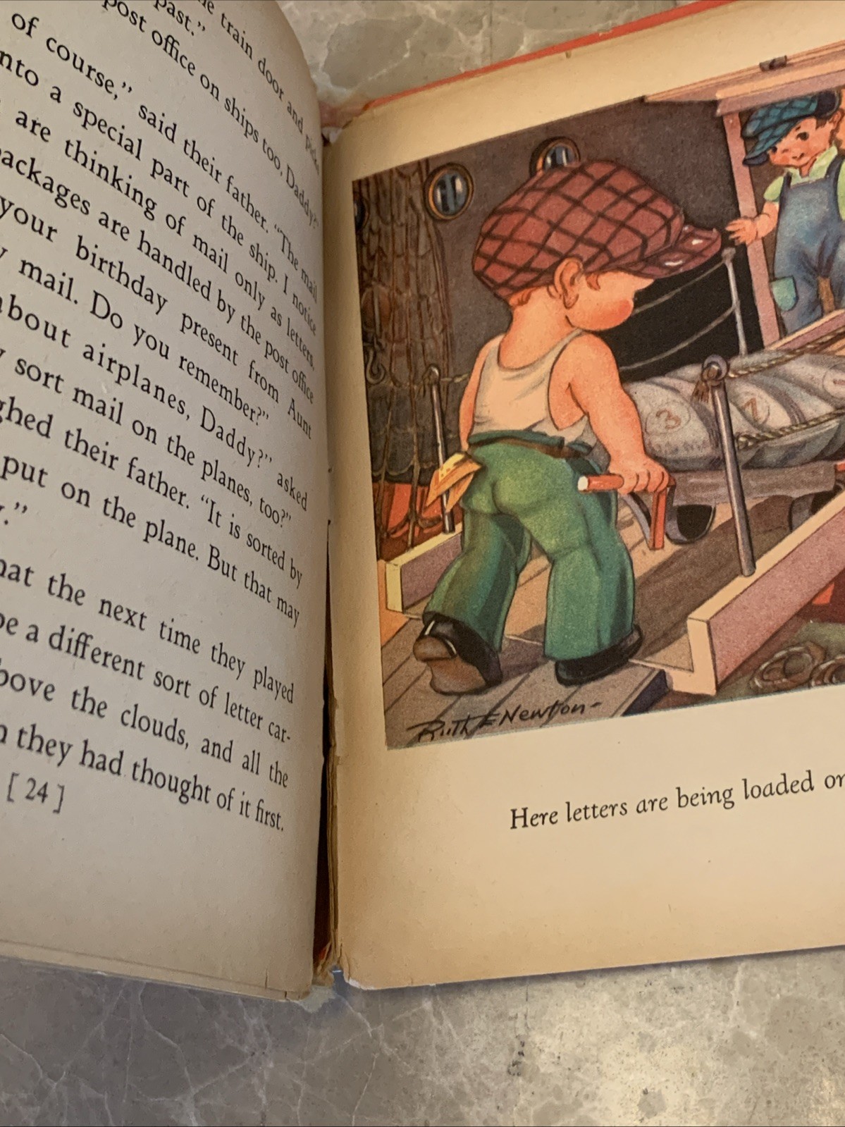 Let’s Play Postman Vintage 1939 Hardcover Children’s Book Whitman Publishing