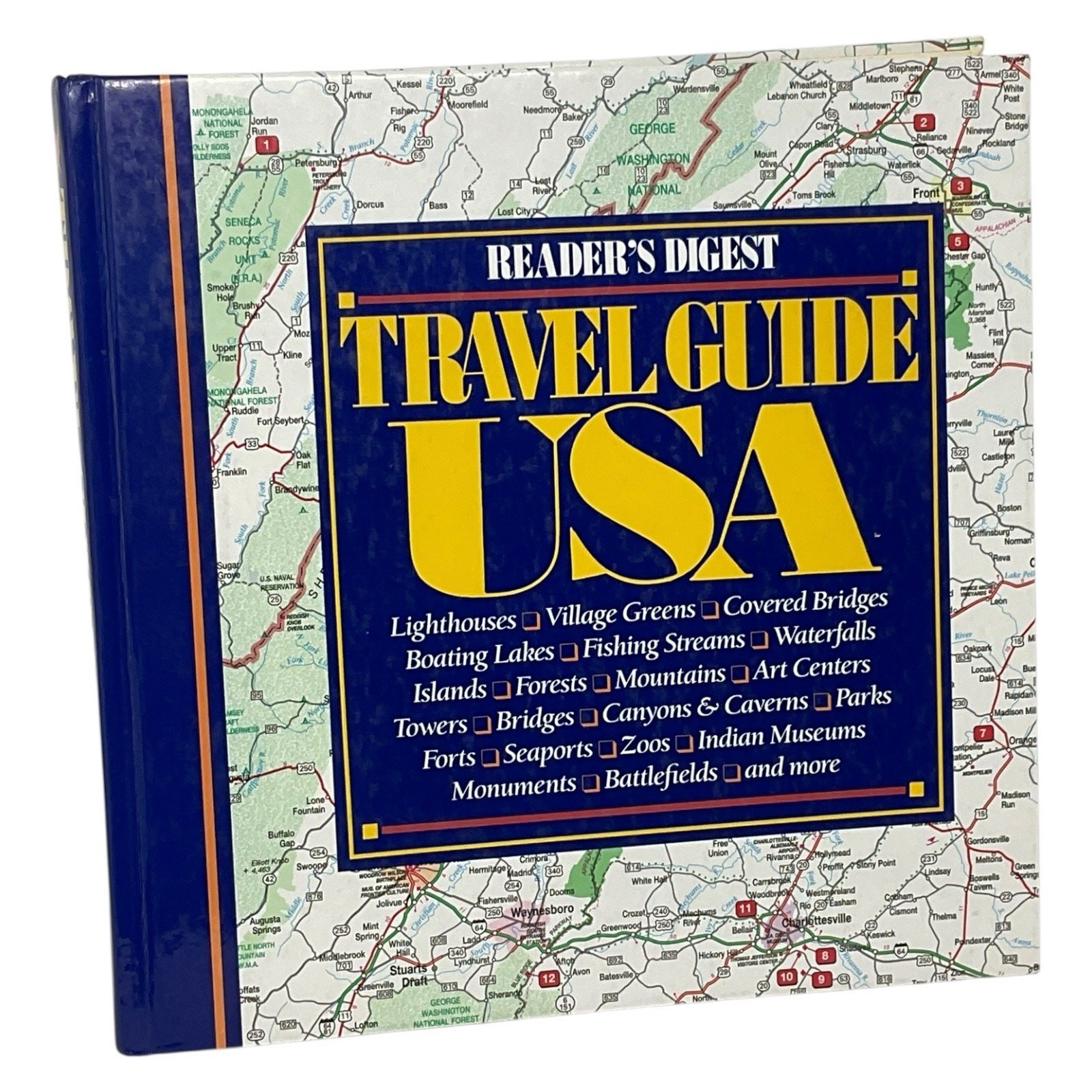 Vintage 1994 Readers Digest TRAVEL GUIDE USA 432 pages HC