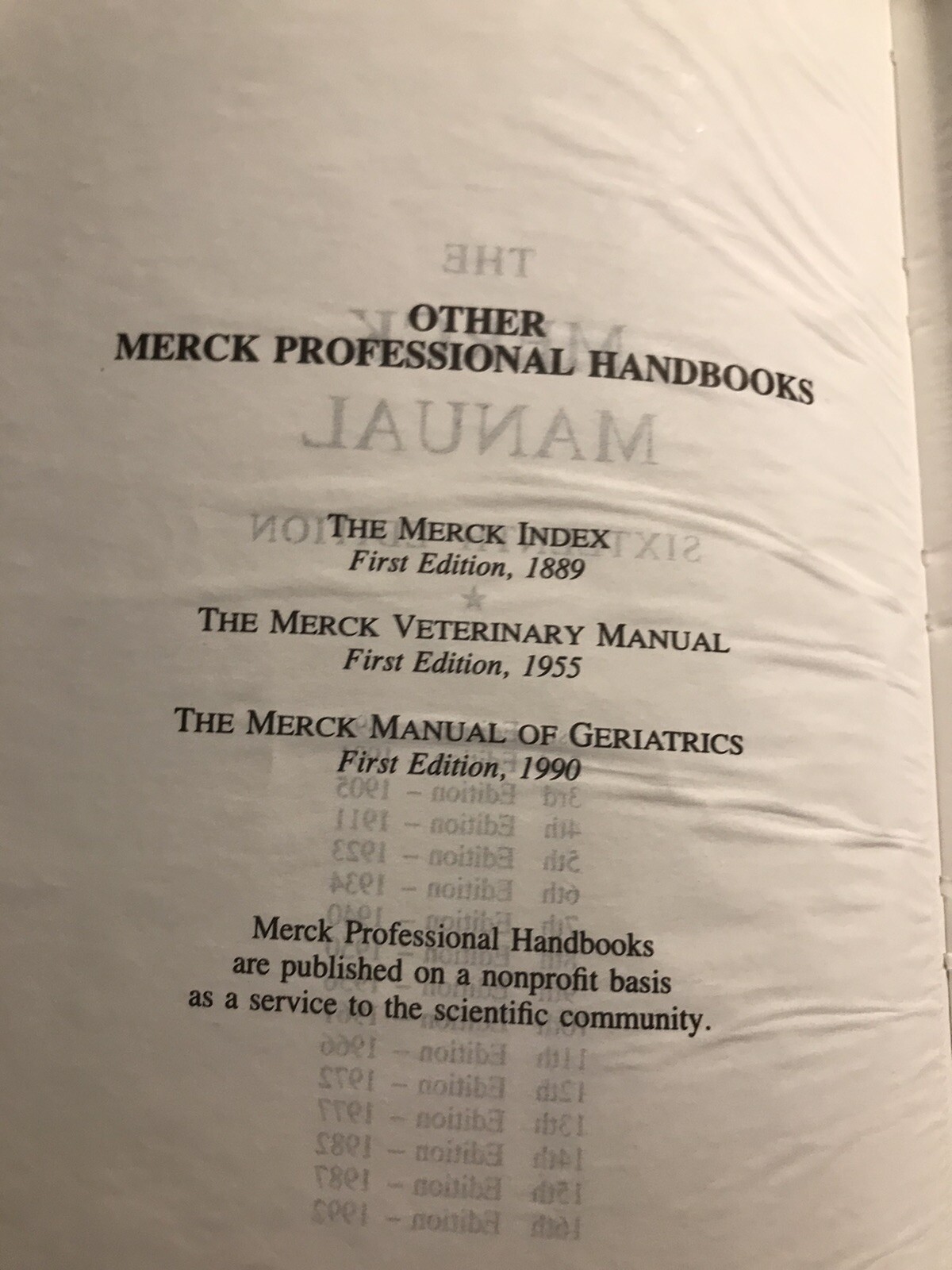 The Merck Manual 16th Edition by Beers, Mark H. 1992
