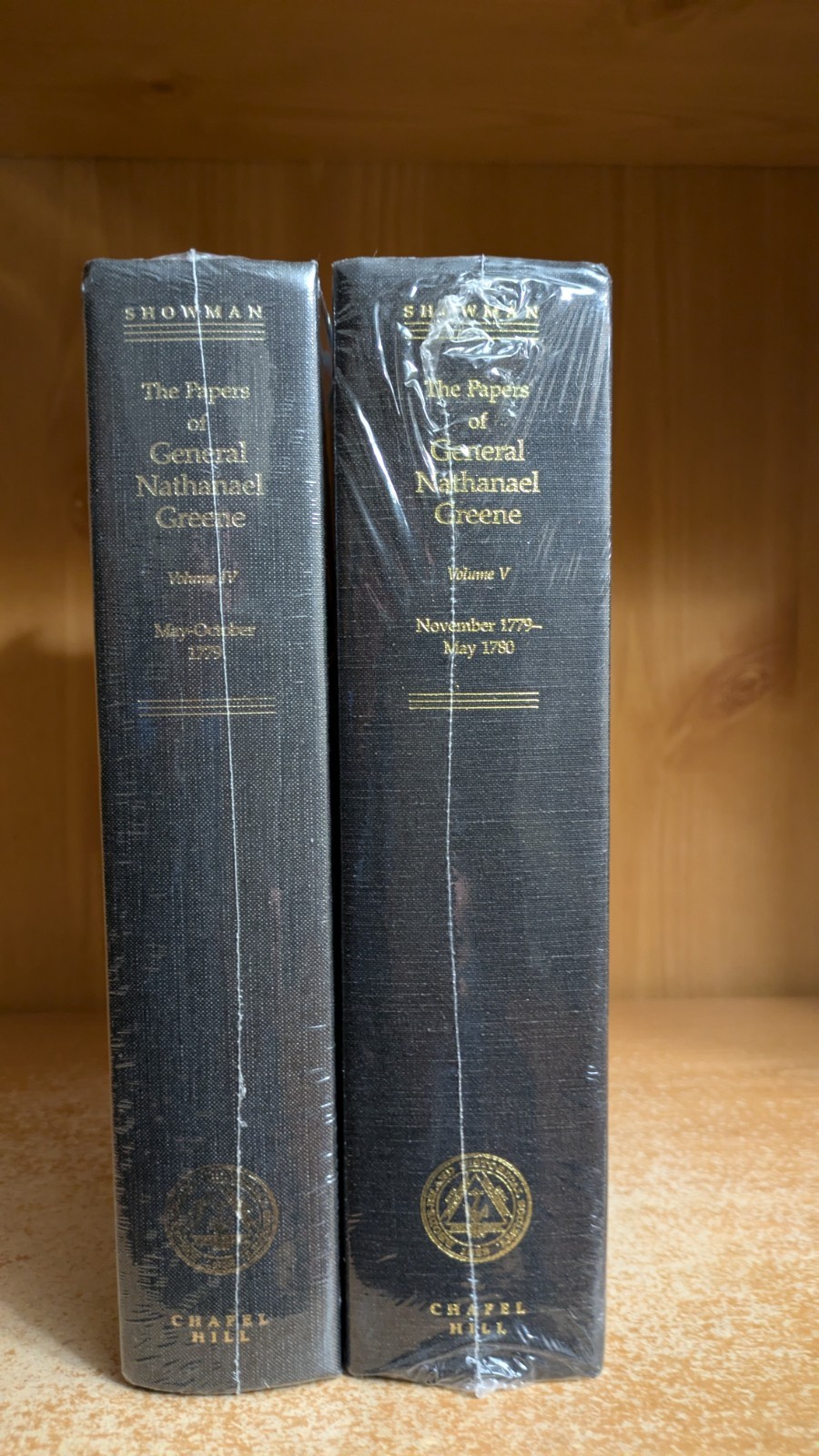 Papers of General Nathanael Greene; Vol 4 & 5; Revolutionary War -shrinkwrapped