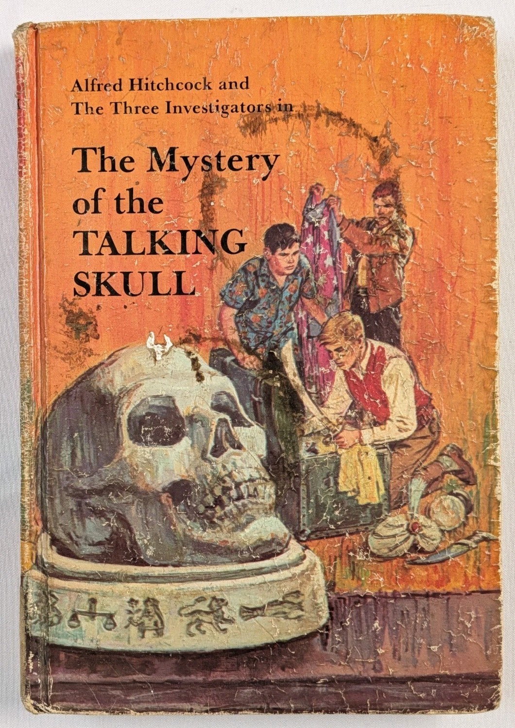 1969 Three Investigators #11 Mystery of Talking Skull Hitchcock Ex-Library HC