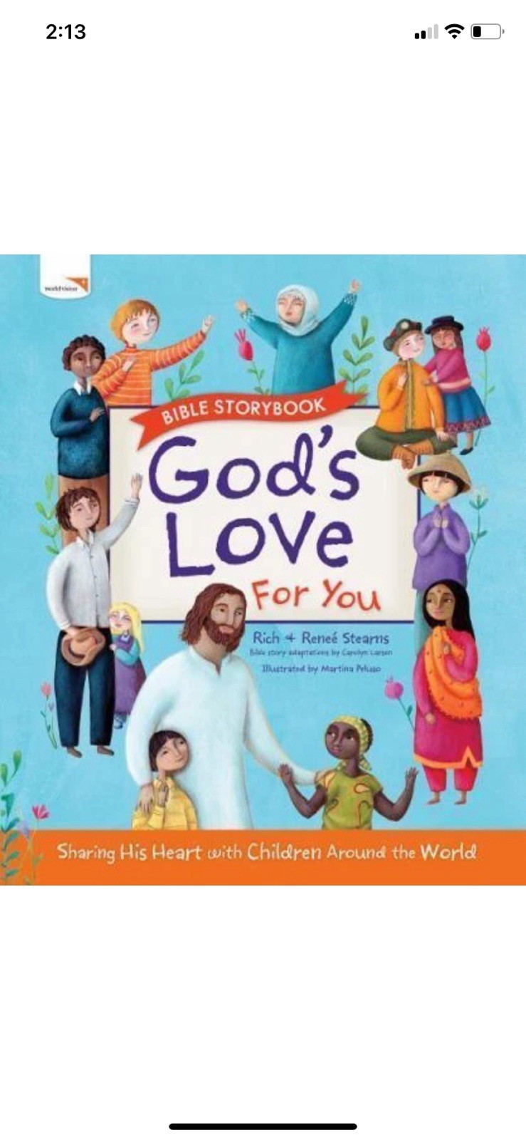 God’s Love for You Bible Storybook by Richard & Renee Stearns, NEW Hardcover