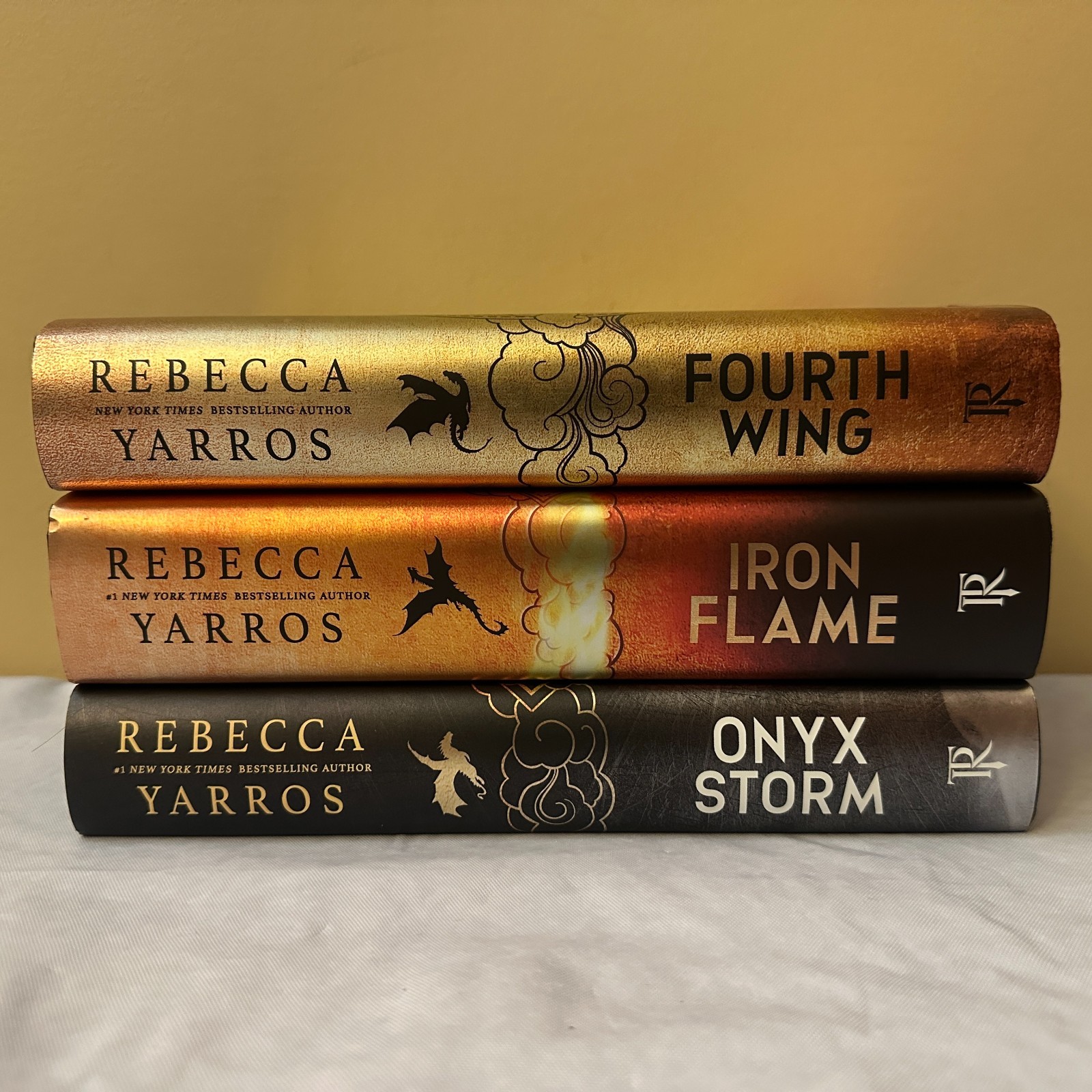 3 The Empyrean Series Books by Rebecca Yarros / Fourth Wing, Iron Flame, Onyx