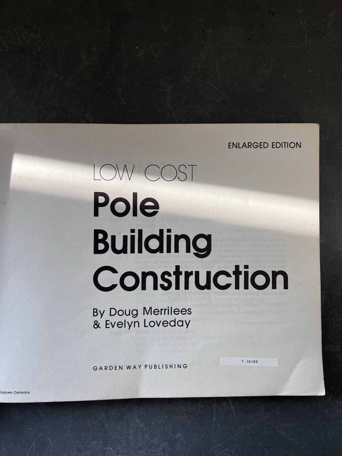Pole Building Construction Doug Merrilees 1979 Home House Building DYI