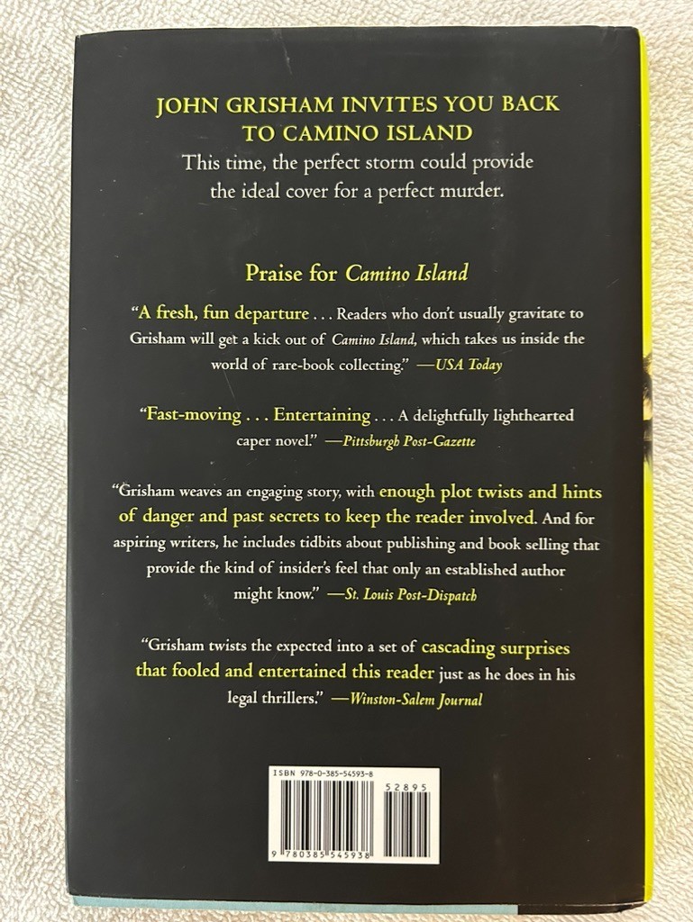 John Grisham, Camino Series: Camino Island; Camino Winds; Camino Ghosts