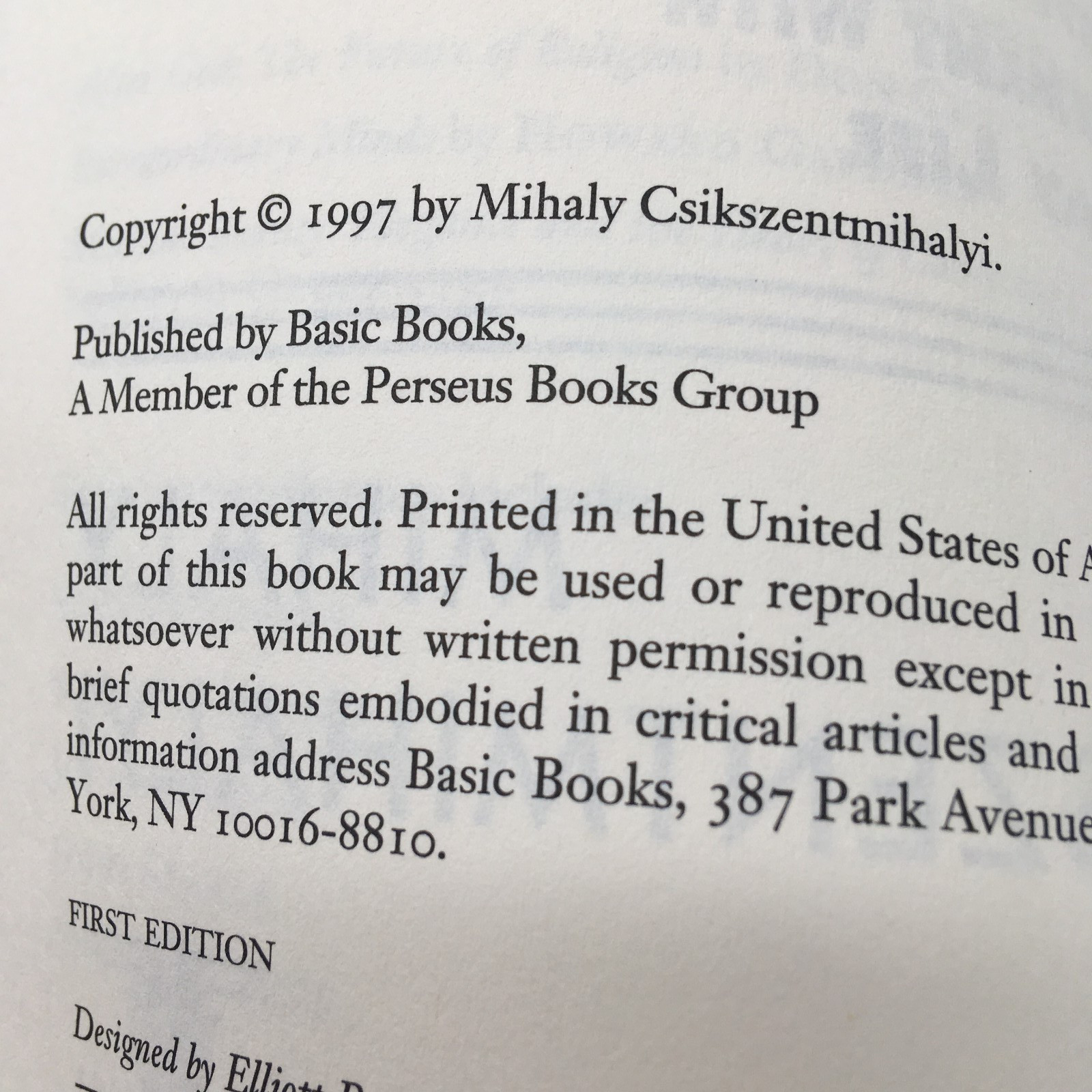 Finding Flow By Mihaly Csikszentmihalyi, 1997, Psychology, Trade Paperback