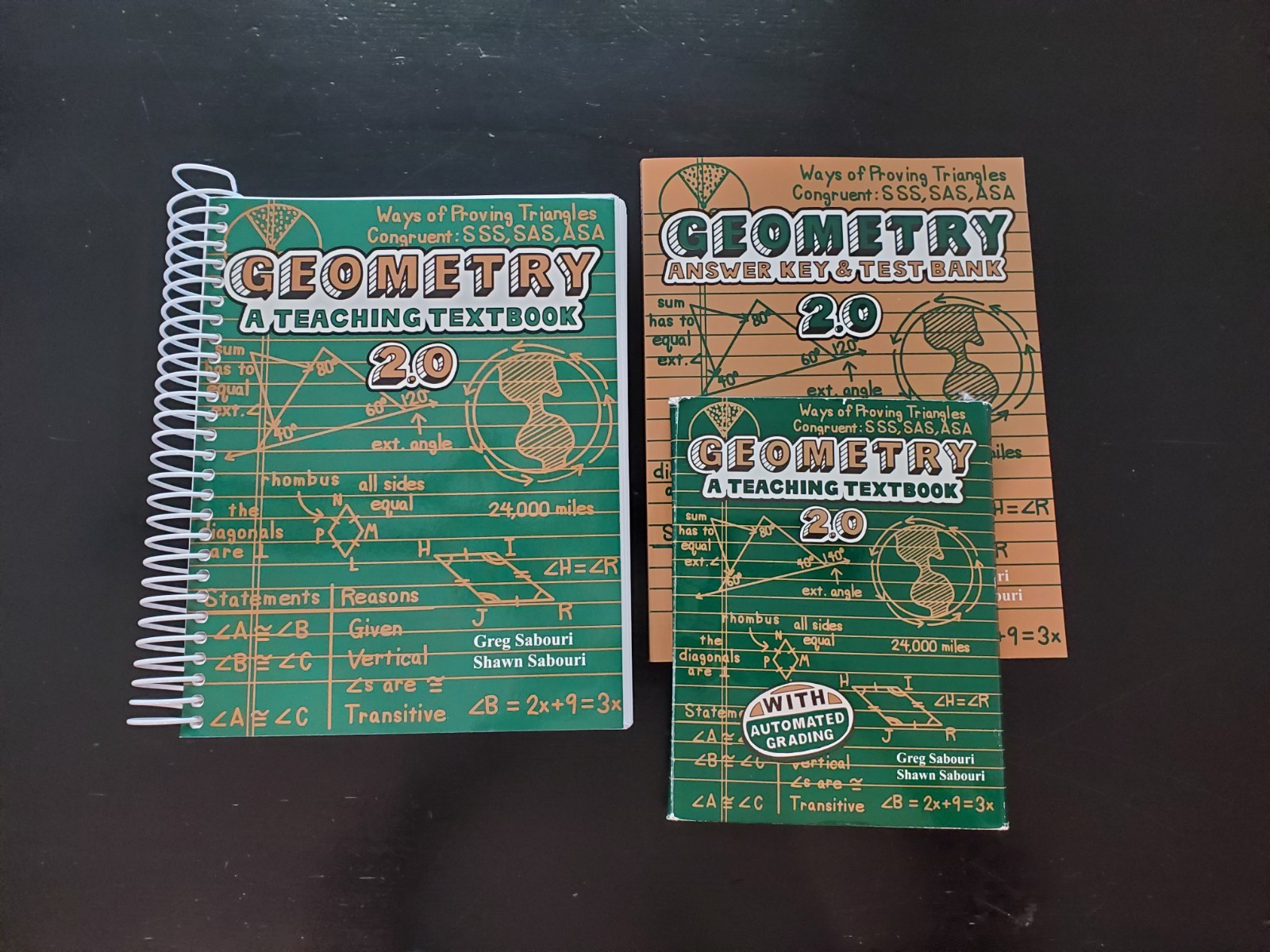 Teaching Textbooks Geometry 2.0 Set (Textbook, Answer Key & Test Bank, and CDs)
