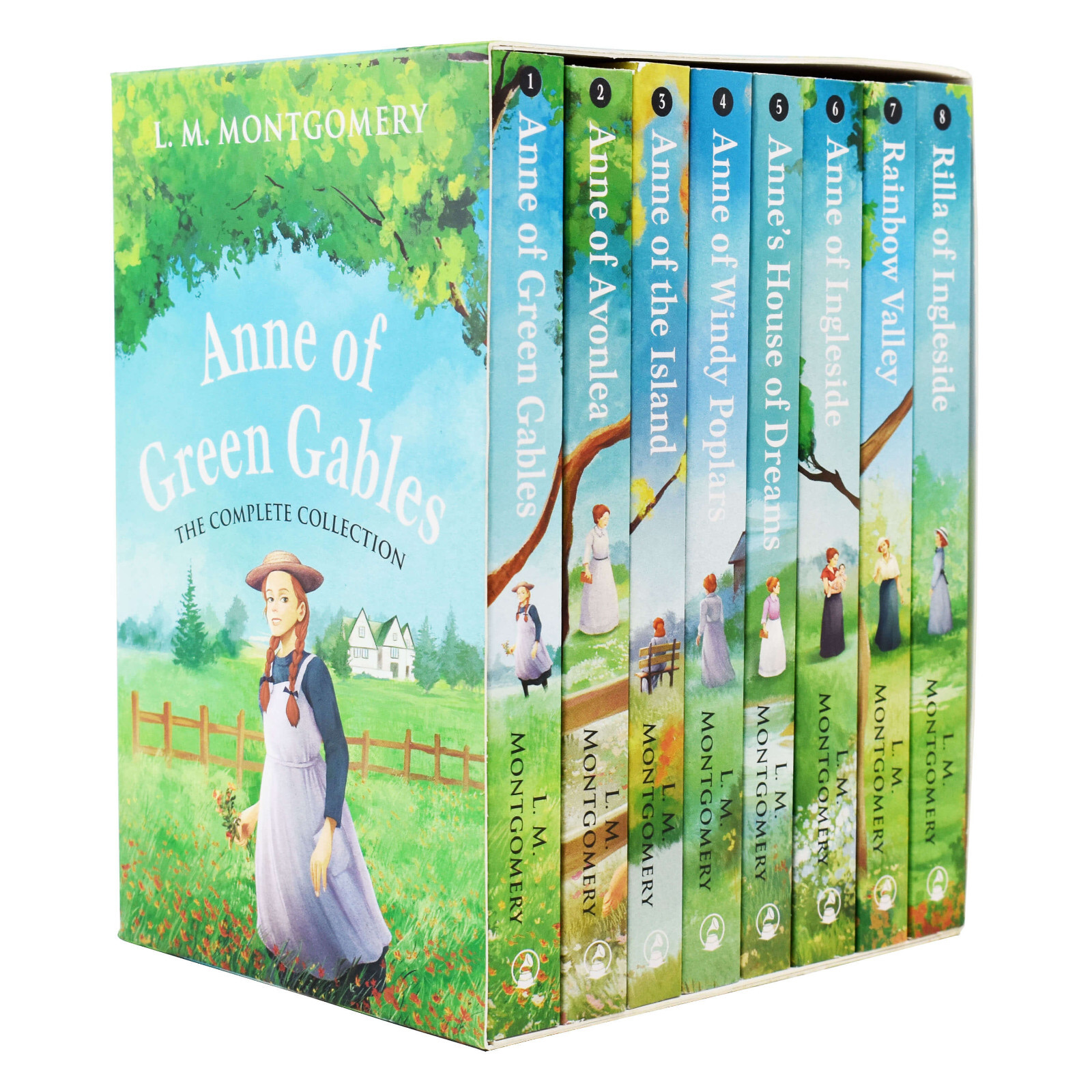 Anne of Green Gables The Complete 8 Books Paperback Set By L.M. Montgomery