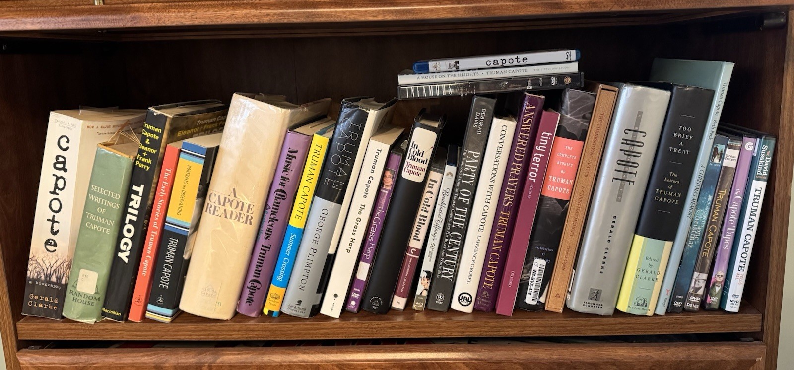 Truman Capote Book and Movie Set – 22 Books And 9 Videos By And About Capote